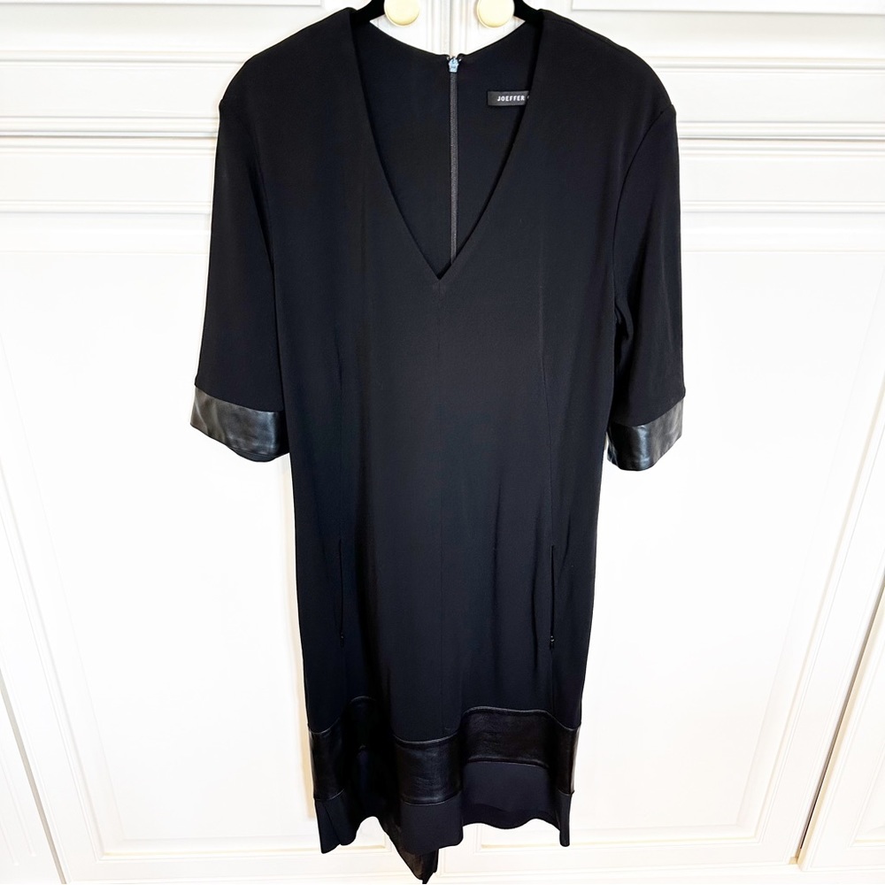 Joeffer Caoc Canadian Designer Women Black Cocktail Formal Dress Lagenlook Style